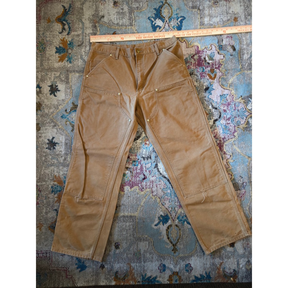 Vintage/Y2K Carhartt Double Knee Work Pants Made in USA 36x32 #8592 011